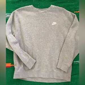 Nike Sportswear Club Fleece Grey Heather Crewneck Sweatshirt SZ L